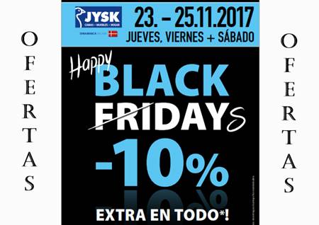 Ofertas Catalogo JYSK Black Fridays 2017